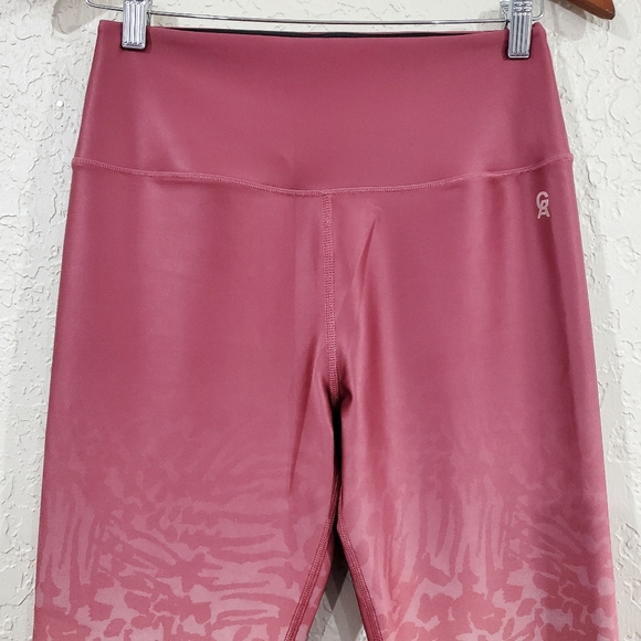 Good American Burgundy/Wild Hibiscus The Ombré Activewear Bottoms Size Large - Picture 4 of 11